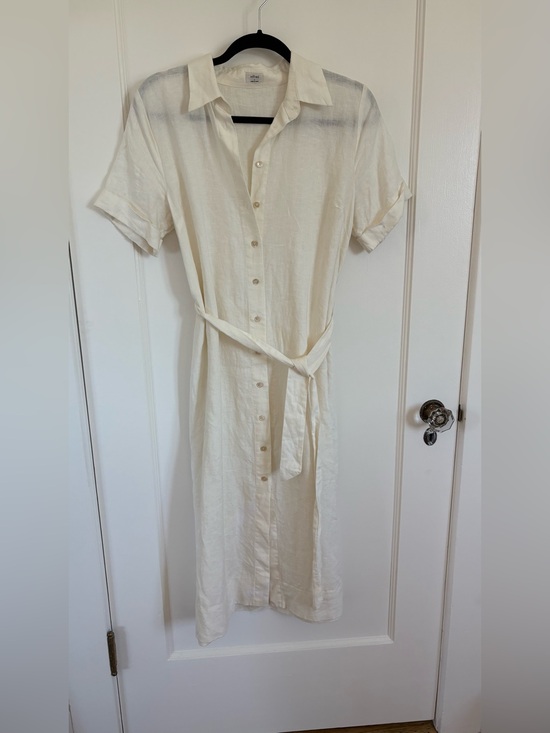 Wilfred Dresses & Skirts - Aritzia Wilfred Eleta white linen dress size S